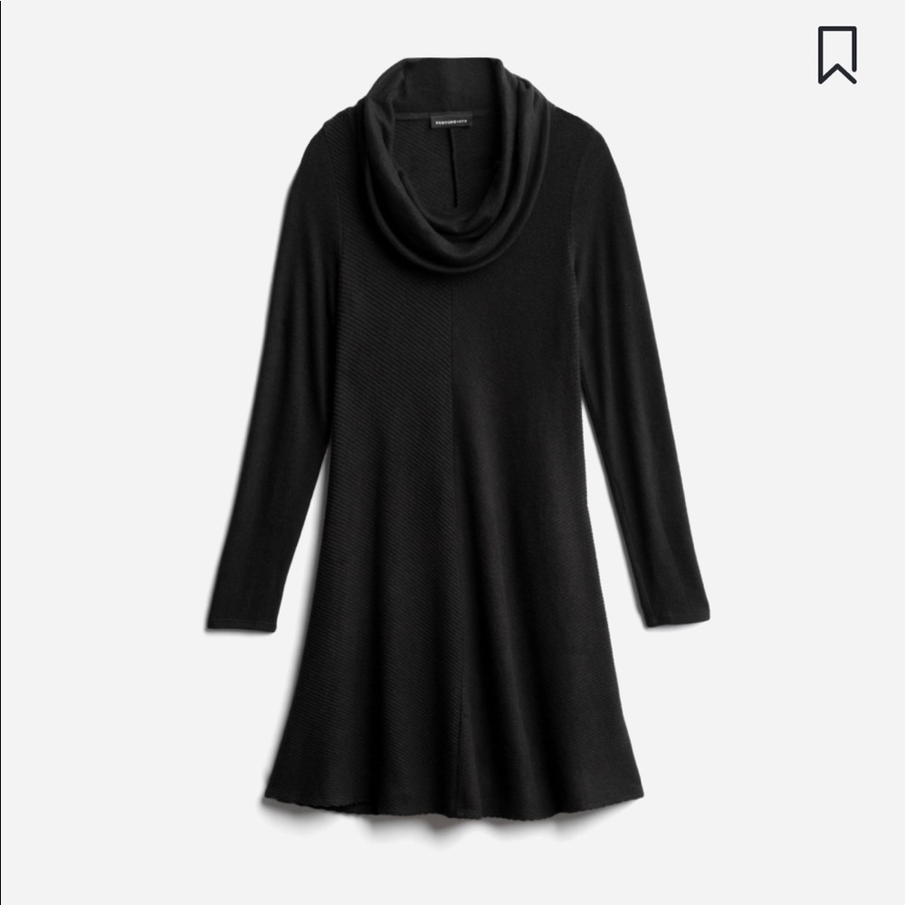 Cowl Neck Knit Dress